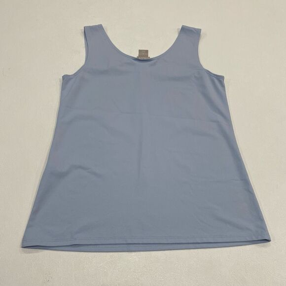 Chico’s Blue Stretch Tank Top Size 0 (S) | Soft Sleeveless Layering Top - Picture 2 of 6